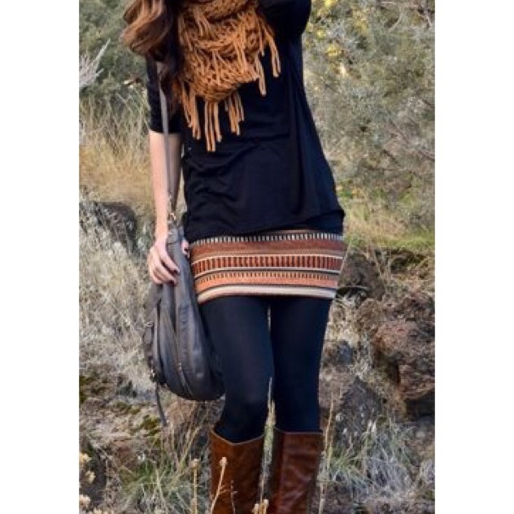 Tribal print skirt